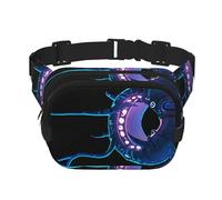 Sac banane multifonction imprimé étrange créature, sac à bandoulière tendance unisexe sac de rangement de sport de voyage