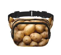 Sac banane multifonction imprimé patate - Unisexe - Tendance - Sac de rangement pour le sport et le voyage
