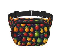 Sac banane multifonction imprimé Pixel Fruit, unisexe, tendance, sac de rangement de sport de voyage