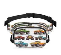 Sac banane multifonction Monster Trucks pour voyage, sport, course à pied, sac banane pour femmes, hommes, enfants, filles, garçons, couleur, XL, Organiseur de sac