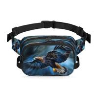 Sac banane multifonction motif aigle pour voyage, sport, course à pied, sac banane pour femmes, hommes, enfants, filles, garçons, couleur, XL, Organiseur de sac