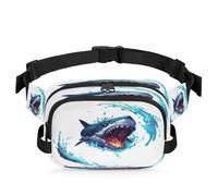 Sac banane multifonction motif requin pour voyage, sport, course à pied, sac banane pour femmes, hommes, enfants, filles, garçons, couleur, XL, Organiseur de sac