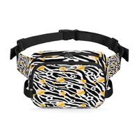 Sac banane multifonction motif trophée de football zèbre pour voyage, sport, course à pied, sac banane pour femmes, hommes, filles, garçons, couleur, XL, Organiseur de sac