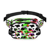 Sac banane multifonction motif vache gothique pour voyage, sport, course à pied, sac banane pour femmes, hommes, filles, garçons, couleur, XL, Organiseur de sac