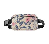 Sac banane multifonction pour homme et femme avec sangle réglable, fleurs de printemps, orchidée, Dianthus, Narcisse, blanc, sac à main imperméable pour voyage, salle de sport, travail, 08, 1 Size