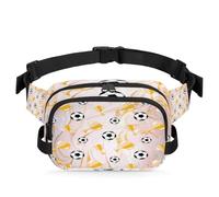Sac banane multifonction pour voyage, sport, course à pied, football, trophée de football, sac banane pour femmes, hommes, filles, garçons, couleur, XL, Organiseur de sac