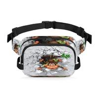 Sac banane multifonction pour voyage, sport, course à pied, sac banane singe amusant pour femme, homme, fille, garçon, couleur, XL, Organiseur de sac