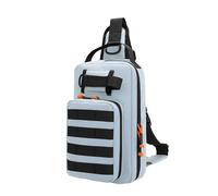 Sac banane multifonction pour voyage, sport, pêche, escalade, gris