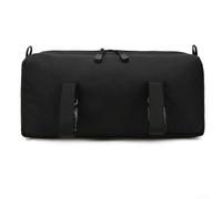 Sac banane multifonction résistant à l'eau en nylon de grande capacité pour les randonnées, Noir