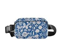 Sac banane multifonction résistant à l'eau pour homme et femme, sac banane pour voyage, course à pied, randonnée, fleurs d'automne, œillet jonquille, romarin, or rose, 06, 1 Size