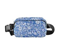 Sac banane multifonction résistant à l'eau pour homme et femme, sac banane pour voyage, course à pied, randonnée, fleurs d'automne, œillet jonquille, romarin, or rose, 10, 1 Size