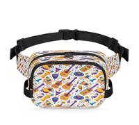 Sac banane multifonction sur le thème de la musique du Mexique pour voyage, sport, course à pied, sac banane pour femmes, hommes, enfants, filles, garçons, couleur, XL, Organiseur de sac