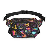 Sac banane multifonction sur le thème de la physique pour voyage, sport, course à pied, sac banane pour femmes, hommes, enfants, filles, garçons, couleur, XL, Organiseur de sac