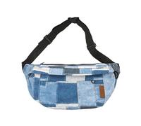 Sac banane multifonctionnel en denim avec sangle réglable pour femme et fille, bleu, Beauté de masse
