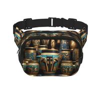Sac banane multifonctionnel imprimé Magic Jar Egyptien, sac à bandoulière tendance unisexe sac de rangement de sport de voyage