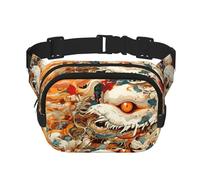 Sac banane multifonctionnel imprimé personne excentrique sac bandoulière tendance unisexe sac de rangement sport voyage