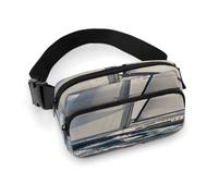 Sac banane nautique avec sangle réglable pour sports de plein air randonnée Blanc 20 x 13 cm