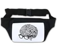 Sac banane noir et blanc Hipster Big Brain Smart Glasses