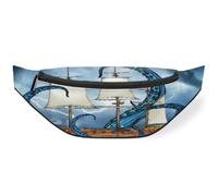 Sac banane Ocean Octopus Ship pour homme, femme, enfant, fille, garçon, sac banane pour sport, randonnée, course à pied, couleur, M, Organiseur de sac
