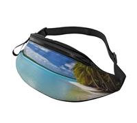 Sac banane oiseaux volants pour homme et femme, sac banane tendance, sac banane pour voyage, sport, marche, Lagon d'Aitutaki, Îles Cook, Taille unique