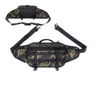 Sac banane organiseur avec plusieurs compartiments pour accessoires - Pour téléphone portable Bobines leurres Randonnée Camping, vert, Voir la description, Voir description