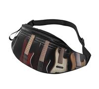 Sac banane Pad Teckel pour homme et femme, sac banane tendance, sac banane pour voyage, sport, marche, Guitare basse, instruments de musique, Taille unique