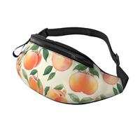 Sac banane Peach pour homme et femme, léger et réglable, sac banane tendance pour voyage, randonnée, course à pied