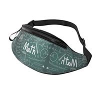 Sac banane Penguins pour homme et femme, sac de poitrine réglable tendance, sac banane de voyage, sport, marche, Mot de leçon de mathématiques, Taille unique