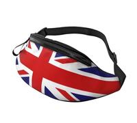 Sac banane Penguins pour homme et femme, sac de poitrine réglable tendance, sac banane de voyage, sport, marche, drapeau britannique, Taille unique