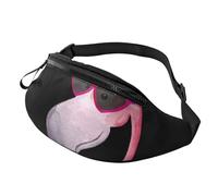 Sac banane Penguins pour homme et femme, sac de poitrine réglable tendance, sac banane de voyage, sport, marche, Lunettes Hello Flamant rose, Taille unique