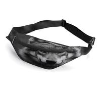 Sac banane personnalisé avec sangle réglable, sac banane décontracté pour voyage, sport, course à pied, randonnée, Animal regardant vers l'avenir, 36*15cm, Sac à dos décontracté