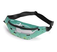 Sac banane personnalisé avec sangle réglable, sac banane décontracté pour voyage, sport, course à pied, randonnée, Goat Frolic, 36*15cm, Sac à dos décontracté