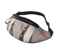 Sac banane personnalisé imprimé Happy-Halloween-Day-Trick-Or-Treat - Sac à bandoulière léger et polyvalent pour les aventures quotidiennes et en plein air, Modèle Ferrets French Fashion, Taille unique