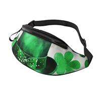 Sac banane personnalisé imprimé léopard, sac à bandoulière léger et polyvalent pour les aventures quotidiennes et en plein air, Happy St Patrick's Day, Taille unique, Sac à dos décontracté