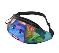 Sac banane personnalisé imprimé léopard, sac à bandoulière léger et polyvalent pour les aventures quotidiennes et en plein air, Hello Hawaii, Taille unique, Sac à dos décontracté