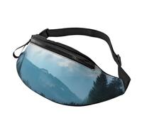 Sac banane personnalisé imprimé Sunset Clouds Coast Hawaï, léger et polyvalent pour les aventures quotidiennes et en plein air, Toile de fond de paysage, Taille unique, Sac à dos décontracté