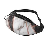 Sac banane personnalisé imprimé Sunset Clouds Coast Hawaï, léger et polyvalent pour les aventures quotidiennes et en plein air, Marbre or rose., Taille unique, Sac à dos décontracté