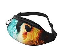 Sac banane Phoenix Fire and Water pour l'extérieur, la marche, la course, la randonnée, le camping, Feu et eau phénix, Taille unique