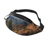 Sac banane Pikes Peak Colorado avec sangle réglable pour homme et femme, noir, taille unique, Noir , Taille unique