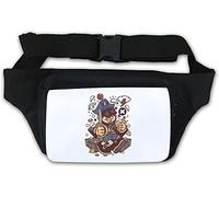 Sac banane pirate Captain Kid or et diamants Treasure Art Sac banane blanc