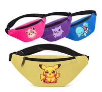 Sac banane Pokémon mignon Squirtle, sac de poitrine Pikachu Kawaii, sac banane Mewtwo léger pour la course à pied, sac bandoulière CWJL2904