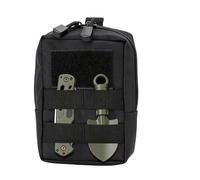 Sac banane portable résistant à l'eau, sac banane de 17 x 10,9 cm avec fermeture éclair, accessoire en nylon durable, petit sac à dos avec style, pochette d'extérieur pour randonnée et pêche