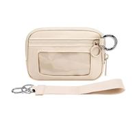 Sac banane pour activités de plein air - Design antidérapant - Poches spacieuses avec dragonne de transport - Pour homme et femme - Léger - Porte-clés, beige, Taille unique