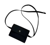 Sac banane pour balle de golf - Sac banane imperméable en cuir PU | Sac de rangement tendance pour balles de golf avec sangle réglable, pochette portable pour voyage, course, randonnée, cyclisme, Noir