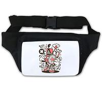 Sac banane pour batteur de fanfare, style hip-hop, blanc