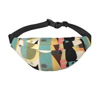 Sac banane pour chat d'art moderne du milieu du siècle. Léger et imperméable, adapté pour les voyages et l'utilisation quotidienne, design tendance, pour homme et femme.