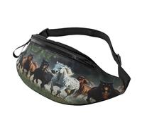 Sac banane pour chevaux au galop - Sac à bandoulière - 14 x 35 cm, A1, Taille unique