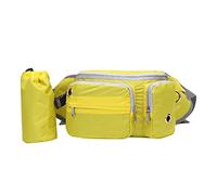 Sac Banane pour Chien, Grand Espace, Pochette d'entraînement multifonctionnelle pour friandises pour Chiens, Sac de Marche avec Porte-Bouteille d'eau pour Les Sports de Plein air (Jaune)
