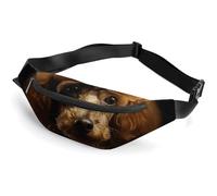 Sac banane pour chiot caniche avec sangle réglable, sac à bandoulière de voyage léger, mini sac banane mains libres pour la course à pied et la salle de sport