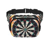 Sac banane pour cible de fléchettes pour femme - Étanche et réglable - Sac banane tendance et décontracté - Pour la course à pied, l'entraînement, la randonnée, les voyages, noir, taille unique, Noir